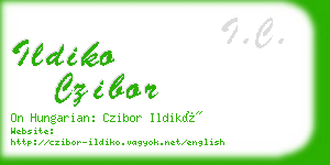 ildiko czibor business card